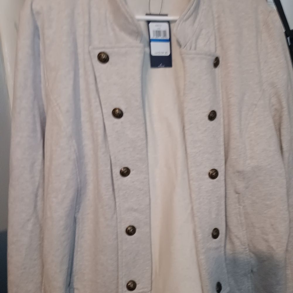 Tommy Hilfiger Beige Button-Up Jacket